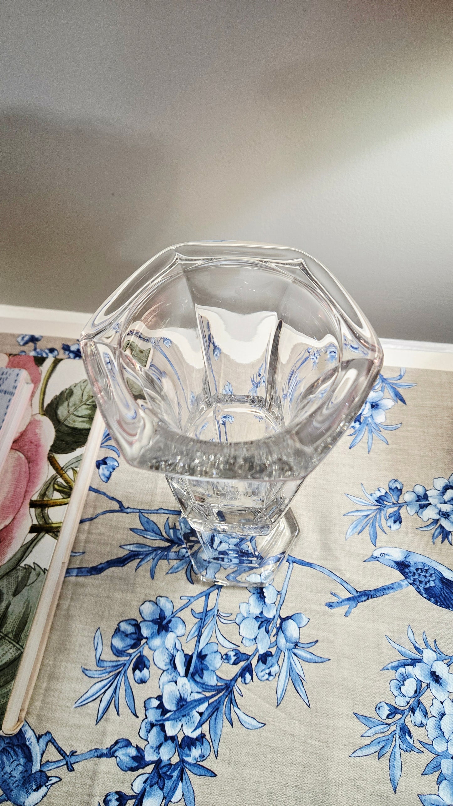 Crystal Pedestal Vase