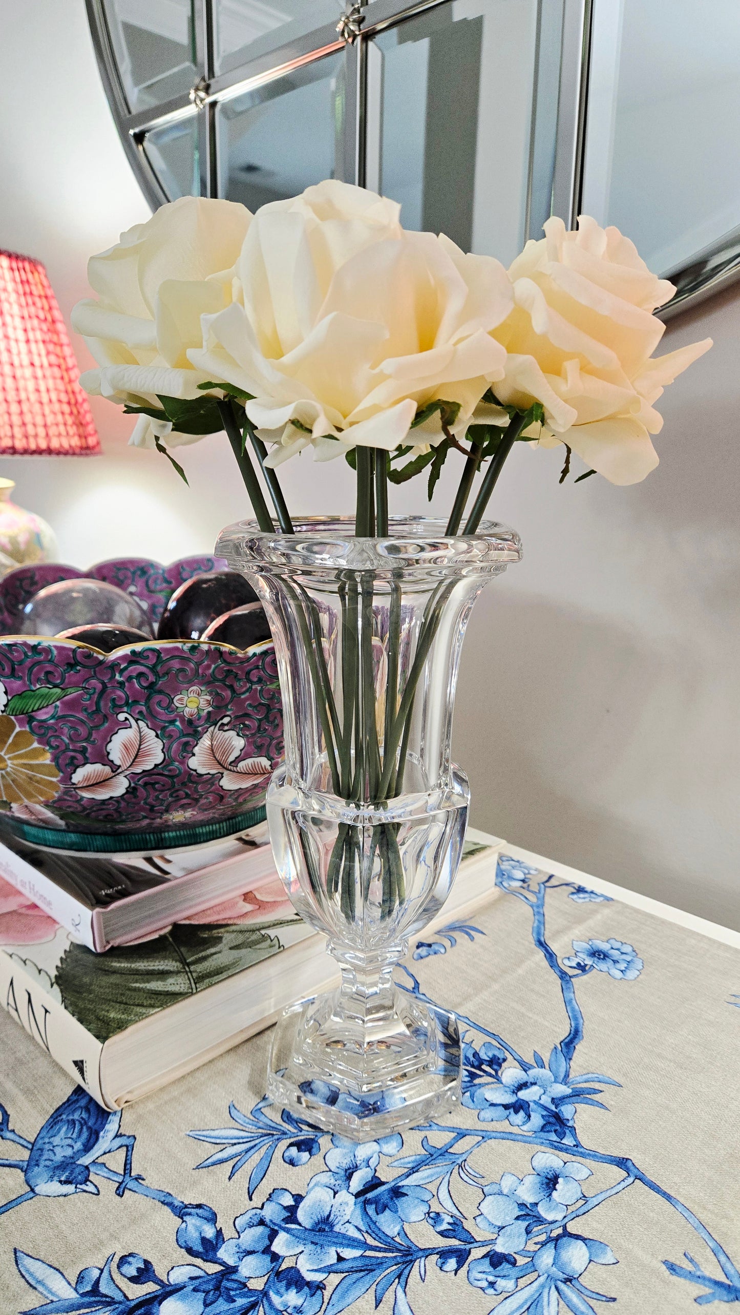 Crystal Pedestal Vase