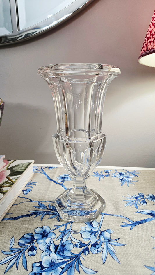 Crystal Pedestal Vase